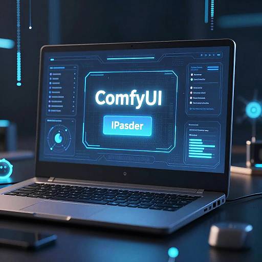 Futuristic ComfyUI IPAdapter Interface