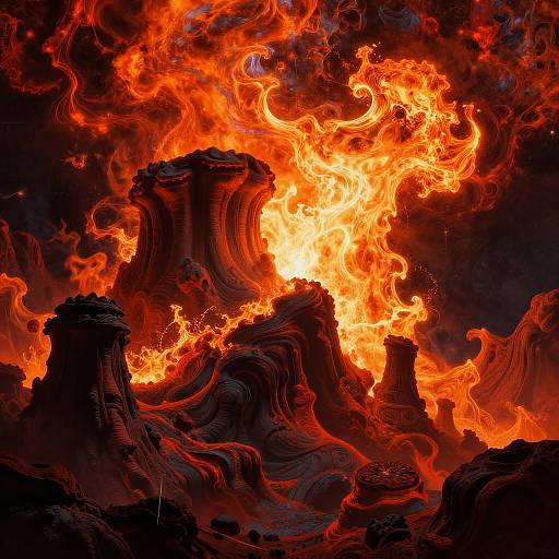 Vibrant Solar Flares Over Volcanic Ridges