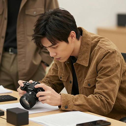 Intense Moments: A Man at Work