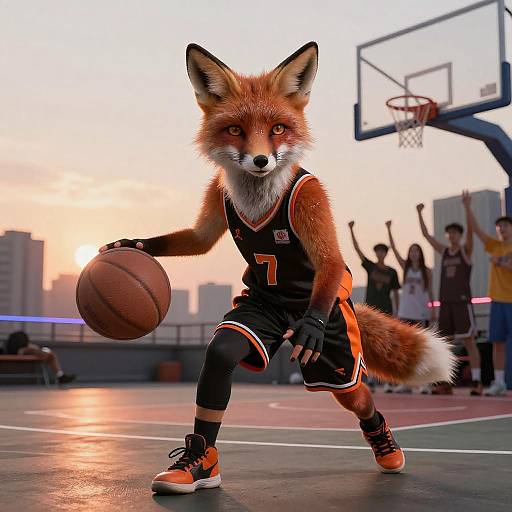 Athletic Anthro Fox Basketball Star
