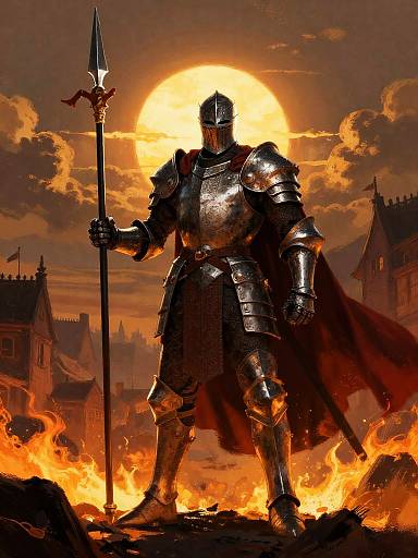 Legendary Guardian Knight at Dusk