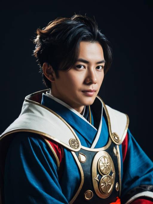 Photorealistic Man in Genshin Costume