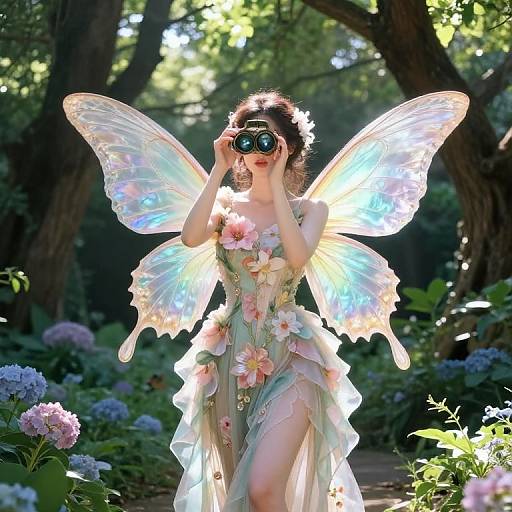 Celestial Beauty in Enchanted Garden