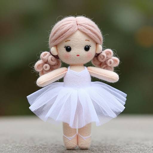 Handmade Ballerina Doll with Tulle