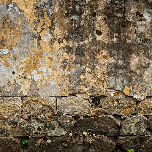 Weathered Ancient Stone Wall Texture