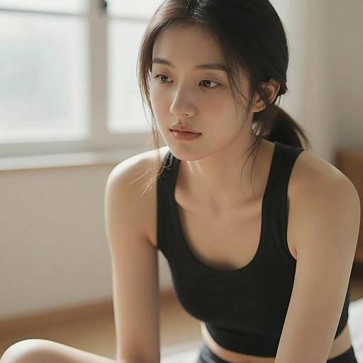 Soft-Focus Portrait of Asian Woman