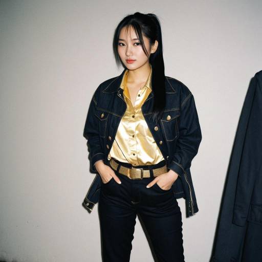 Realistic Woman in Gold Digger Costume