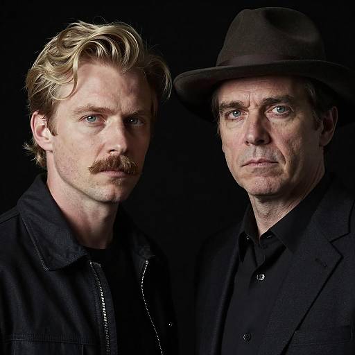 Dramatic Portrait of Two Men