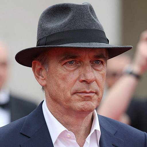 Elegant Close-Up of a Middle-Aged Man