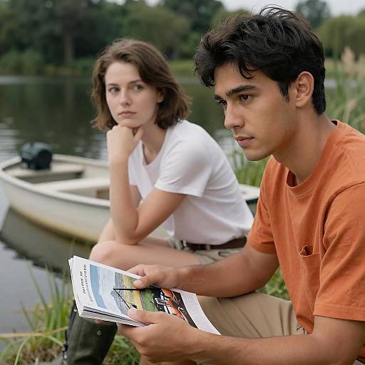 Relaxing Moments by the Lake