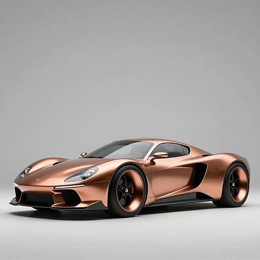 Futuristic Copper Automobile Design