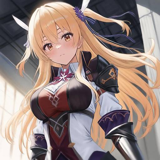 Illustration of Alisa reinford, eiyuu densetsu in the style of Ayul (ayulneri 92)