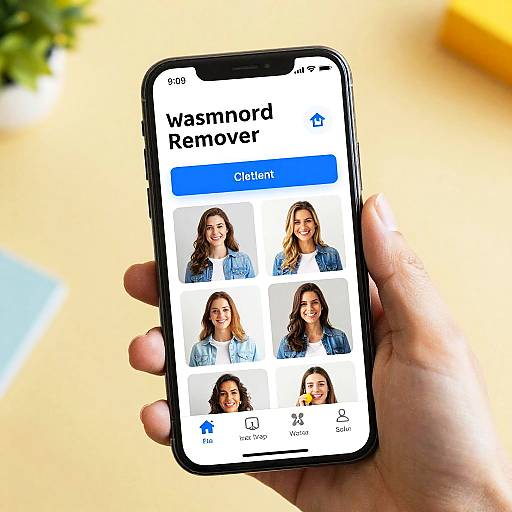 Watermark Remover App on Smartphone