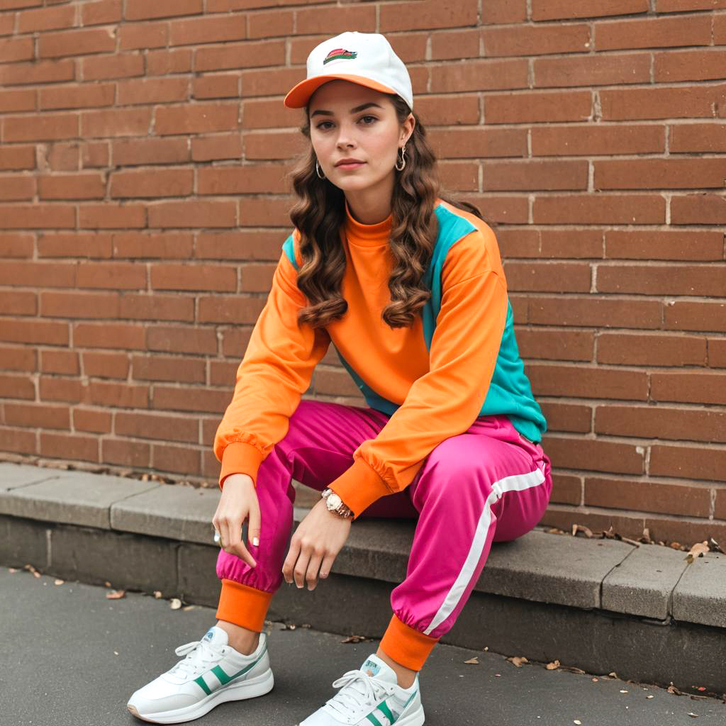 Retro 1970s Sporty Teen Fashion