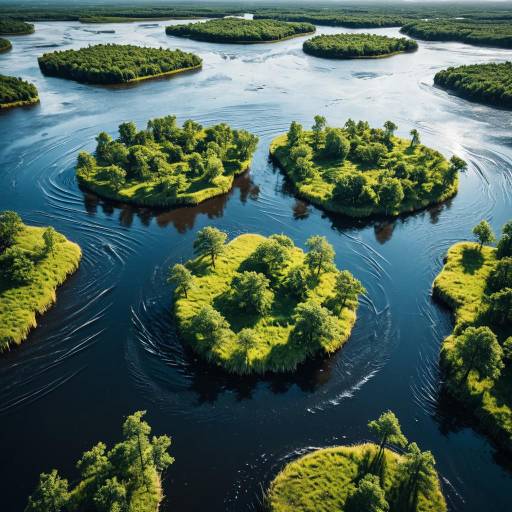 Elevated Foliage Islands on Flooded Plains