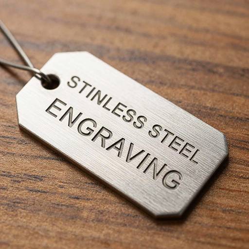 Brushed Metal Stainless Steel Tag