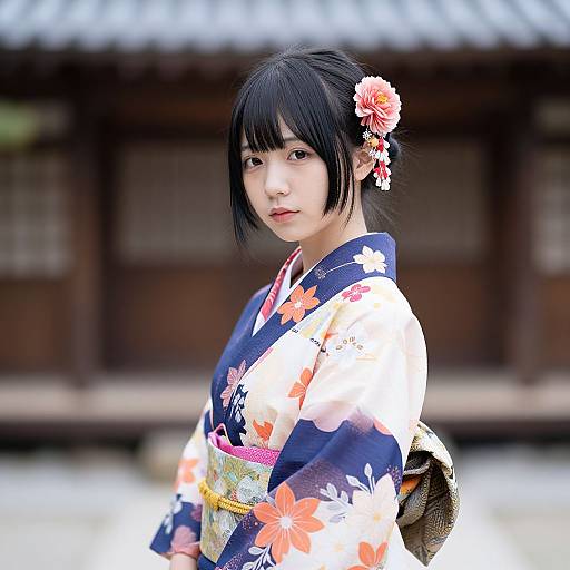 Realistic Girl in Hisoka Kimono Costume