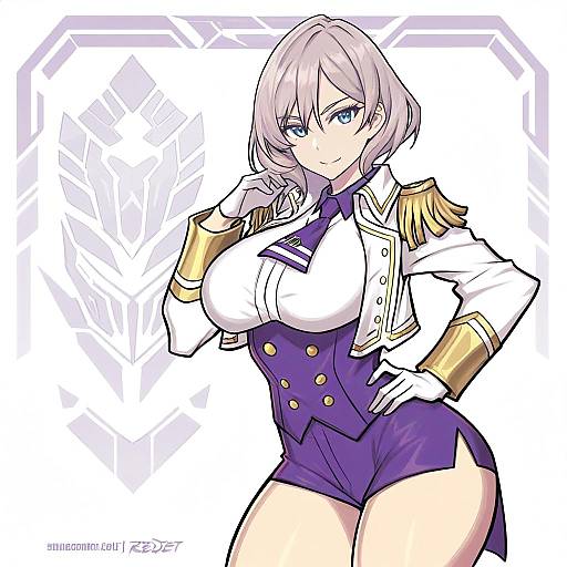 Illustration of Mujina, gridman universe in the style of Redjet