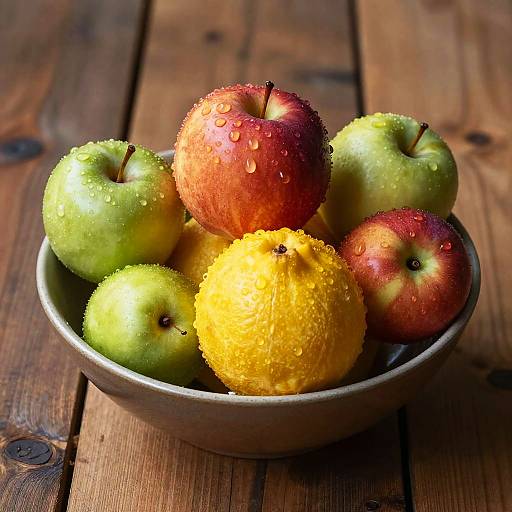 Hyperrealistic Still Life with Fresh Fruit