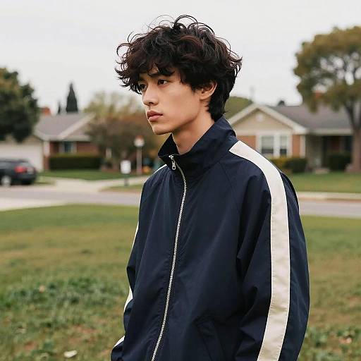 Disconnected Quiff Hairstyle in Park