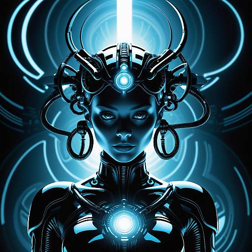 Biomechanical Borg Queen Hybrid