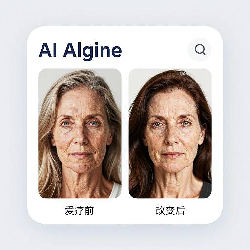 AI Aging Photo App Interface