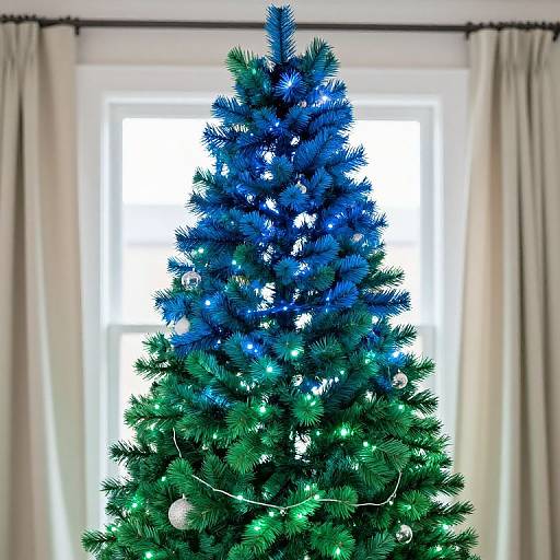 Blue and Green Christmas Tree Ideas