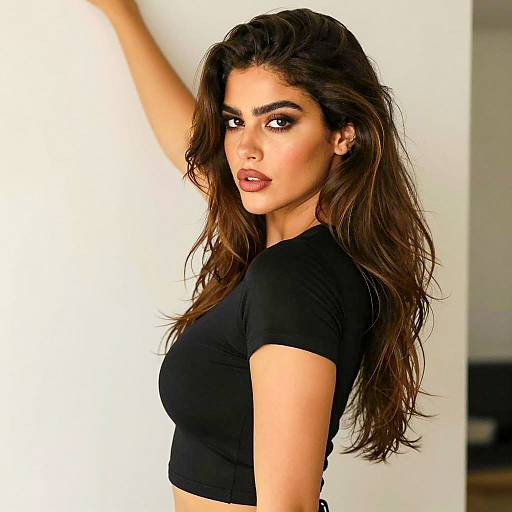 Striking Portrait of a Woman in Black