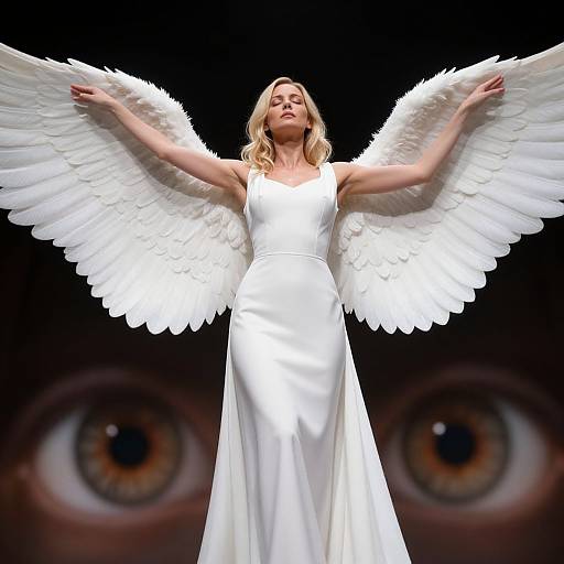 Cinematic Angelic Woman Full Body