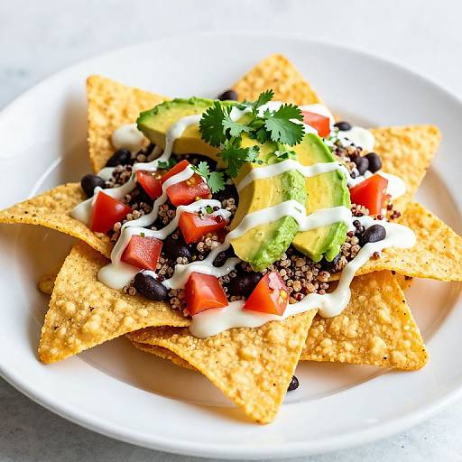 Vibrant Loaded Nachos with Avocado
