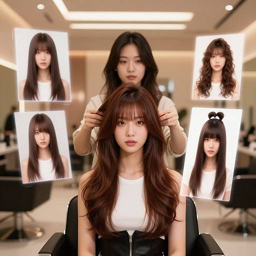 Futuristic Virtual Hairstyle Studio