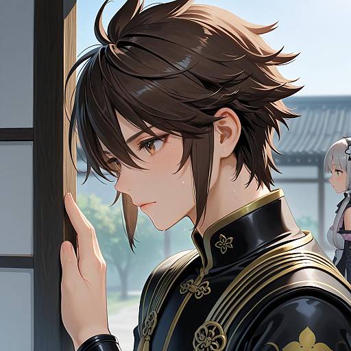 Illustration of Mouri motonari (sengoku basara), sengoku basara in the style of Akagi kurage