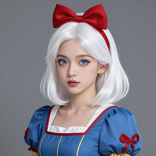Realistic Snow White Digital Portrait