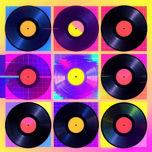 Vibrant Retro-Modern Album Cover Maker