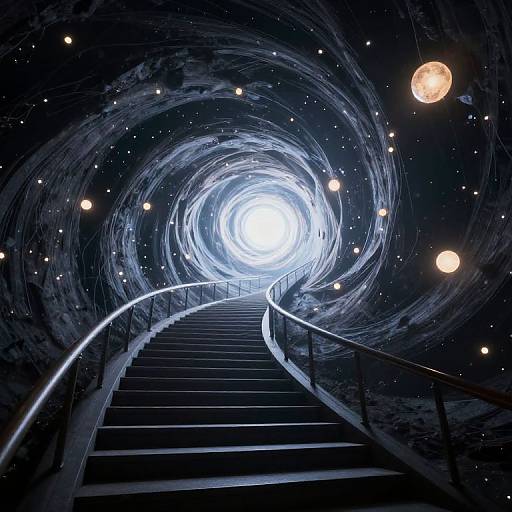 Otherworldly Staircase to Radiant Vortex