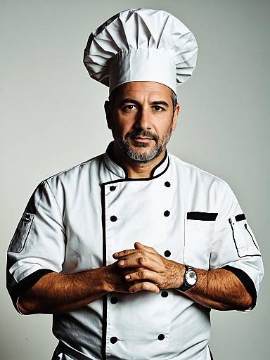 Male Chef in White Uniform