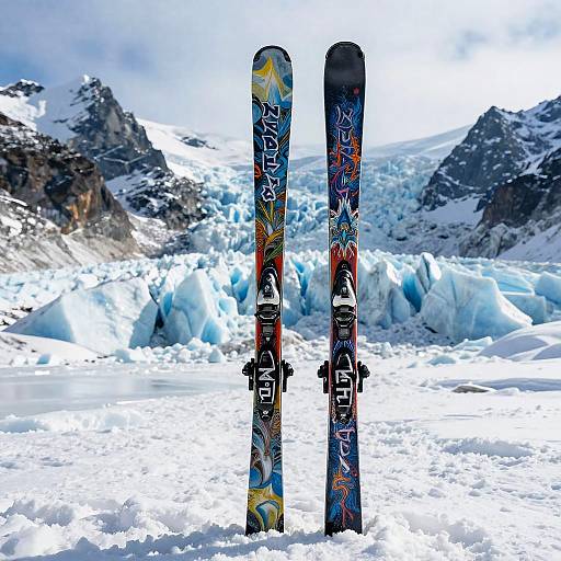 Iron Maiden Skis on Glacier Peak