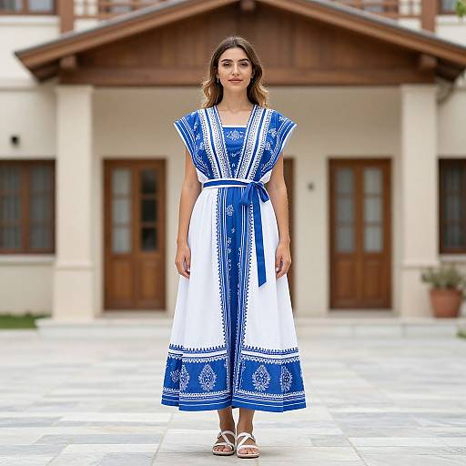 Greek Woman in Traditional Dress