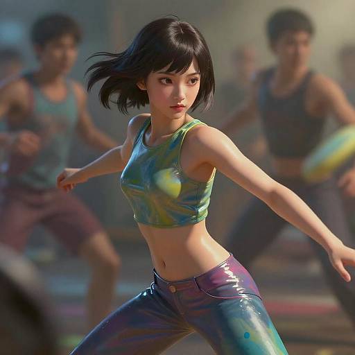 Stunning Semi-Realistic 4K Girl Portrait