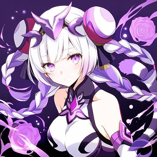 Illustration of Haku (p&d), puzzle & dragons in the style of Tsukimori usako