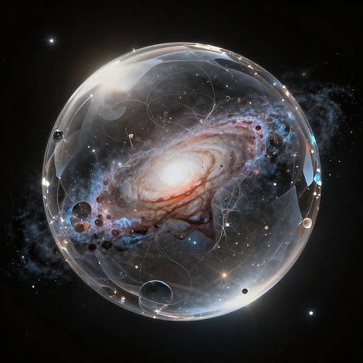 Crystal Encapsulated Synapse Galaxy in Space