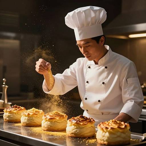 Celestial Chef Dusting Stardust Soufflés