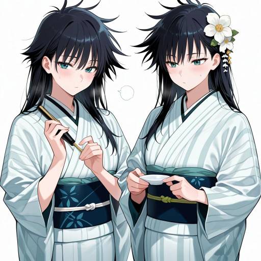 Megumi in Elegant Kimono Views