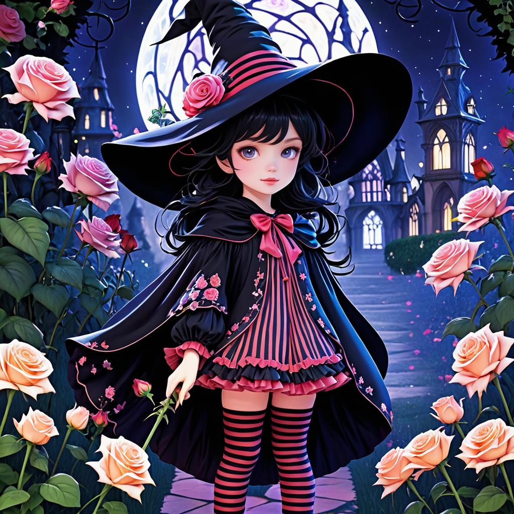 Cute Witch Adventures in Spooky Garden