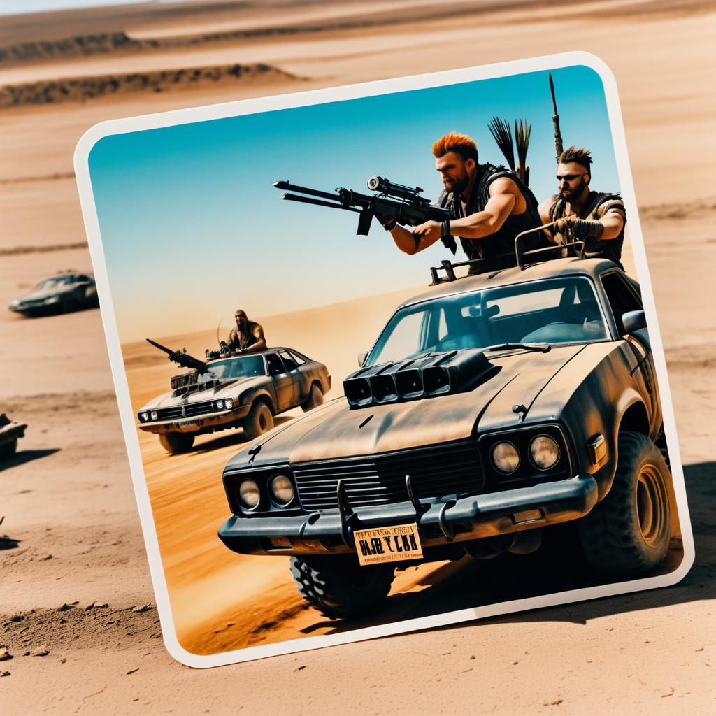 Mad Max Inspired Sticker Pack Design