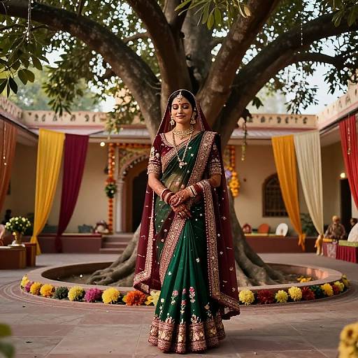 Indian Bride in Ethnic Bridal Wear