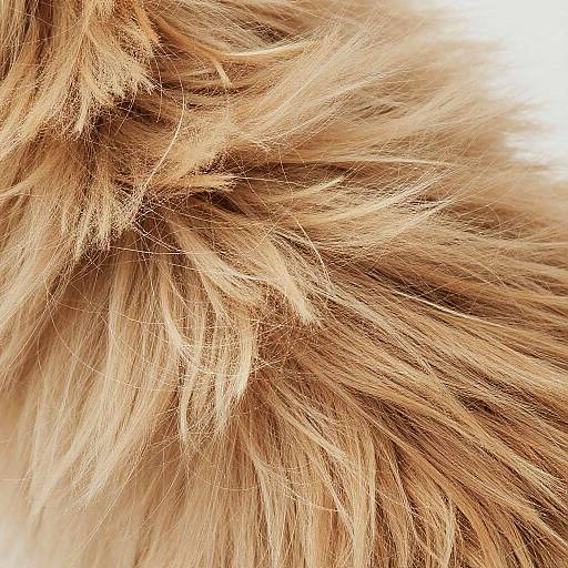 Realistic Close-Up of Dog Hair