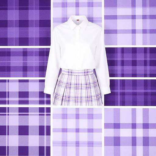 Purple Tartan Preppy Backgrounds