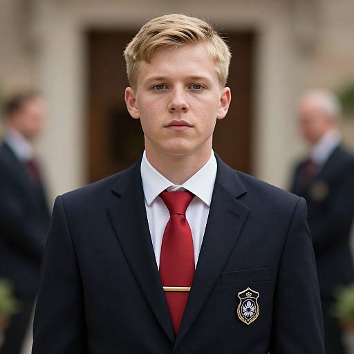 Semi-Formal Wedding Attire Male Portrait