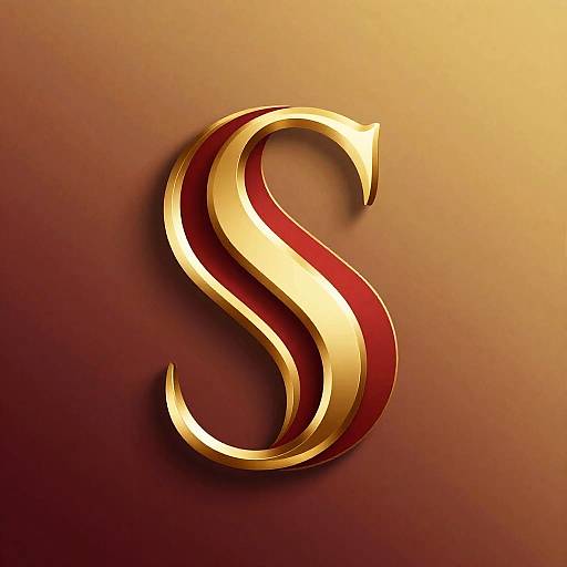 Red Gold Luxury Logo Icon